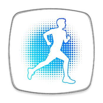 Geschenkidee für einen Running mit Running - Viereckiger Kühlschrankmagnet - Weiß - Vorne