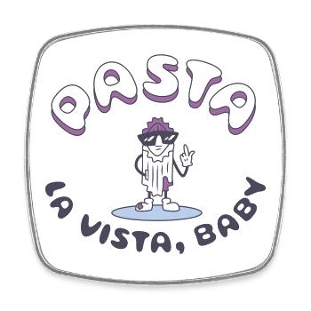 Graphique d’icônes Astra Peace - Magnet carré - blanc - Devant