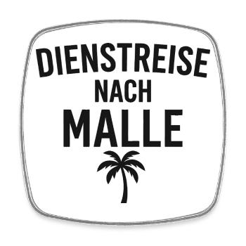 Dienstreise nach Malle - Viereckiger Kühlschrankmagnet - Weiß - Vorne