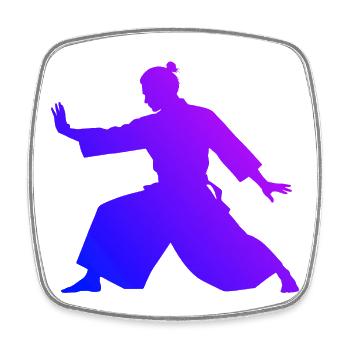 Selbstverteidigung Geschenkidee für Aikido-Prüfung - Viereckiger Kühlschrankmagnet - Weiß - Vorne