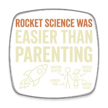 Space Dad Galaxy Dad Best Dad In The Galaxy - Viereckiger Kühlschrankmagnet - Weiß - Vorne