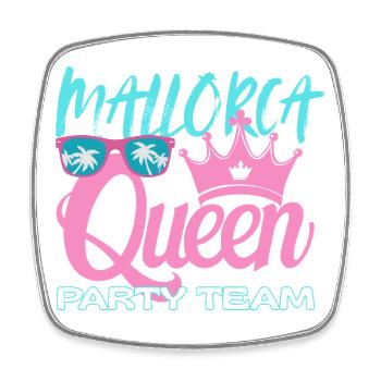 Mallorca Queen Party Team - Square fridge magnet - white - Front