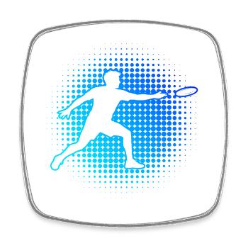 Frisbee Golf Gift Idea for a Disc Athlete - Square fridge magnet - white - Front