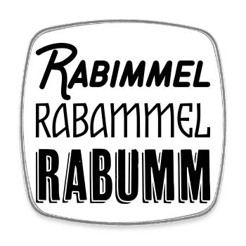 Chemise Rabimmel Rabammel Rabumm - Magnet carré - blanc - Devant