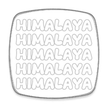 Himalaya alpiniste - Magnet carré - blanc - Devant
