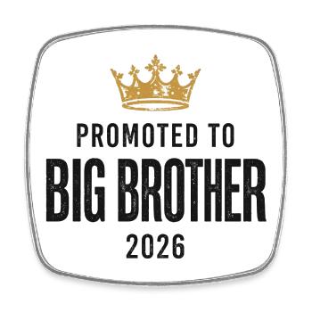 PROMU EN BIG BROTHER 2026 - Magnet carré - blanc - Devant
