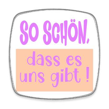Verbundenheit Beziehung Schön - Viereckiger Kühlschrankmagnet - Weiß - Vorne