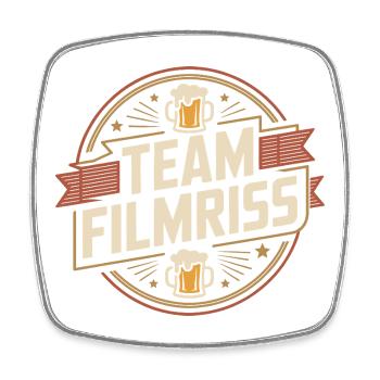 Mallorca Team Filmriss Party JGA Partycrew Malle - Square fridge magnet - white - Front