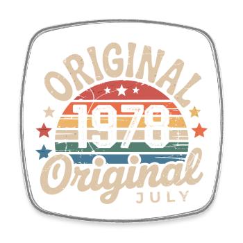 Original Juillet 1978 Anniversaire Vintage Retro - Magnet carré - blanc - Devant