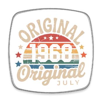 Original Juillet 1968 Anniversaire Vintage Retro - Magnet carré - blanc - Devant