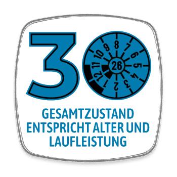 HU August 2026 - 30 Jahre - Geburtstag Geschenk - Viereckiger Kühlschrankmagnet - Weiß - Vorne