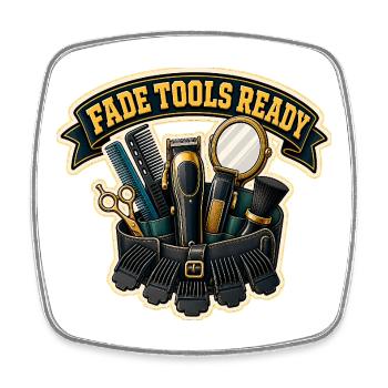 OUTILS DE FONDU PRÊTS - Magnet carré - blanc - Devant