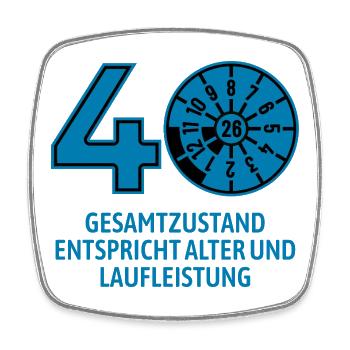 HU August 2026 - 40 Jahre - Geburtstag Geschenk - Viereckiger Kühlschrankmagnet - Weiß - Vorne