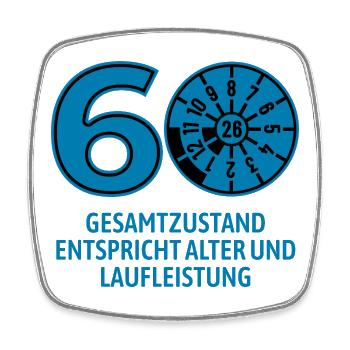HU August 2026 - 60 Jahre - Geburtstag Geschenk - Viereckiger Kühlschrankmagnet - Weiß - Vorne