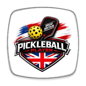 Pickleball GREAT BRITAIN - Square fridge magnet - white - Front