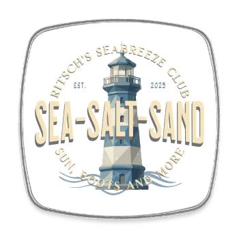 Lighthouse Surf Lake Breeze Club - Magnet carré - blanc - Devant
