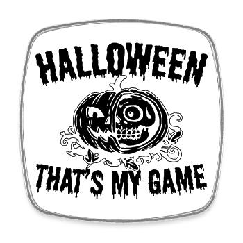 Halloween That's My Game - Halloween Pumpkin - Viereckiger Kühlschrankmagnet - Weiß - Vorne