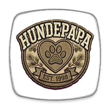 Hundepapa Shirt | Stolzer Hunde Papa Geschenk  - Viereckiger Kühlschrankmagnet - Weiß - Vorne