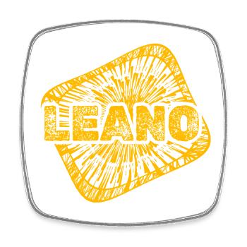 Design as - Square fridge magnet - white - Front