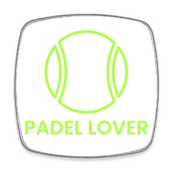 Padel Lover - Square fridge magnet - white - Front