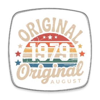 Original Août 1979 Vintage Anniversaire 1979 - Magnet carré - blanc - Devant