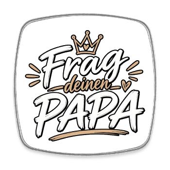 Mama -Lustiges Geschenk- - Viereckiger Kühlschrankmagnet - Weiß - Vorne