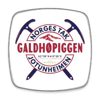 Galdhøpiggen Norway – European Heritage Series - Square fridge magnet - white - Front