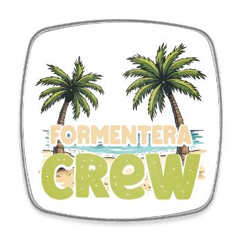 Formentera Crew - Square fridge magnet - white - Front