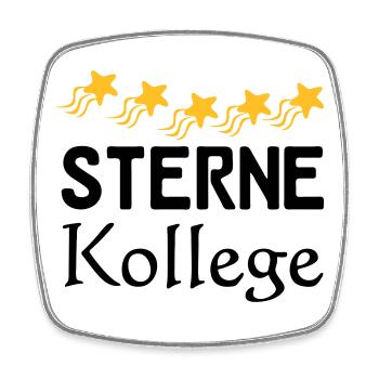 Sterne Kollege Geschenk - Viereckiger Kühlschrankmagnet - Weiß - Vorne