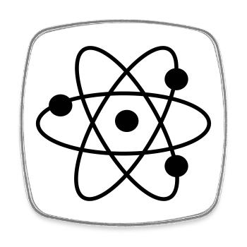 2541614 15071217 science - Magnet carré - blanc - Devant