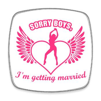 hen night - Square fridge magnet - white - Front