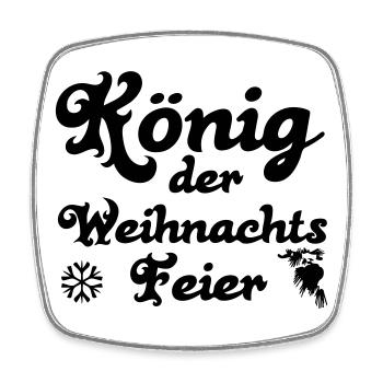 Weihnachtsfeier König Weihnachten Geschenk - Viereckiger Kühlschrankmagnet - Weiß - Vorne