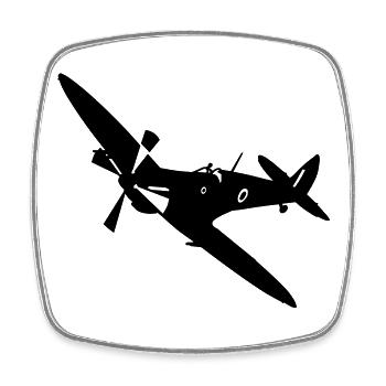 spitfire_1 - Magnet carré - blanc - Devant
