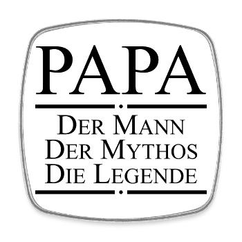 Papa Legende - Viereckiger Kühlschrankmagnet - Weiß - Vorne