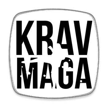 krav maga - Viereckiger Kühlschrankmagnet - Weiß - Vorne
