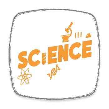 Un moment de science s'il vous plaît t-shirt - Magnet carré - blanc - Devant