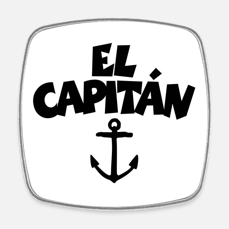 El Capitán Anchor (EU) - Square fridge magnet - white
