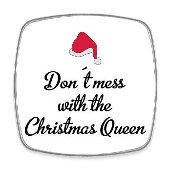 christmas queen - Viereckiger Kühlschrankmagnet - Weiß - Vorne