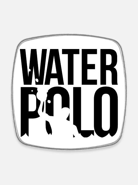water-polo Water-polo - Magnet carré - blanc