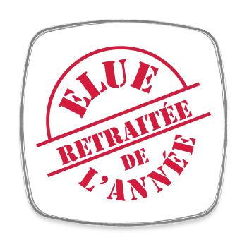 Retired # # # # - Square fridge magnet - white - Front