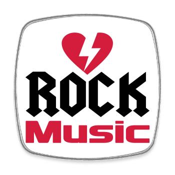 musik - Viereckiger Kühlschrankmagnet - Weiß - Vorne