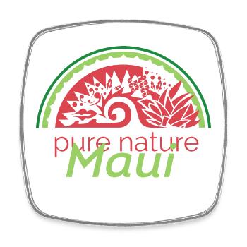 Nature Maui Symbol Melon Fruit Fruits Hawaii - Square fridge magnet - white - Front