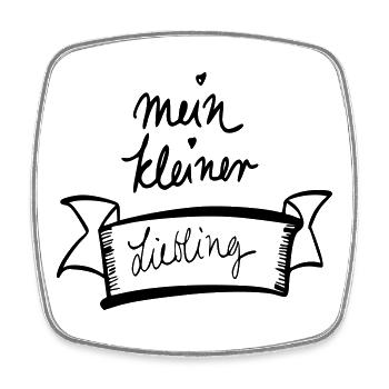mein kleiner Liebling - Viereckiger Kühlschrankmagnet - Weiß - Vorne