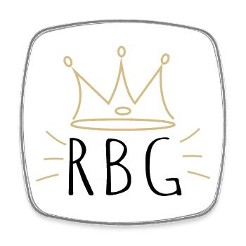 Fight for the things you care about, RBG - Viereckiger Kühlschrankmagnet - Weiß - Vorne