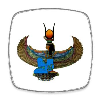 DEESSE ISIS SCHÖPFUNG Louis RUNEMBERG © Adagp - Viereckiger Kühlschrankmagnet - Weiß - Vorne