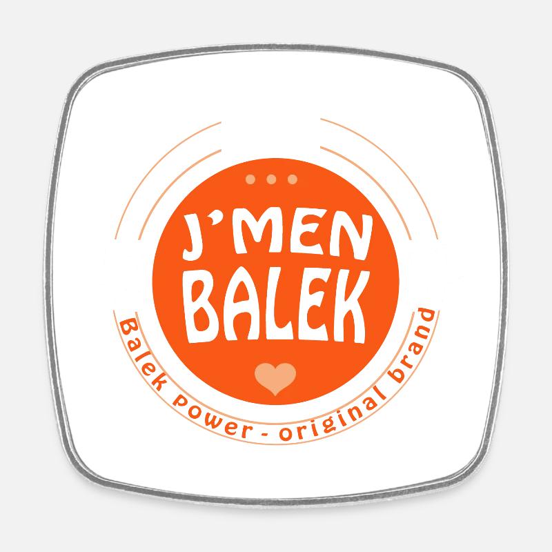 J'men balek ! - Magnet carré - blanc