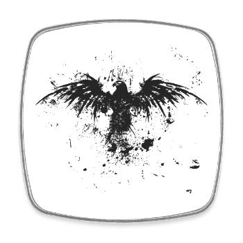 Eagle Grunge Look - Square fridge magnet - white - Front