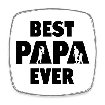 Best Papa Ever - Square fridge magnet - white - Front