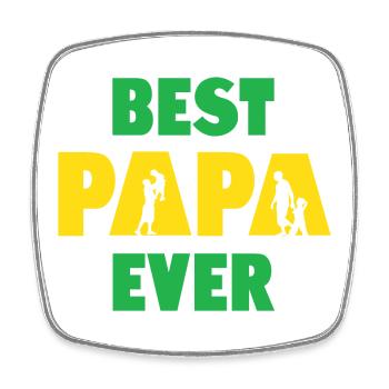 Best Papa Ever - Square fridge magnet - white - Front