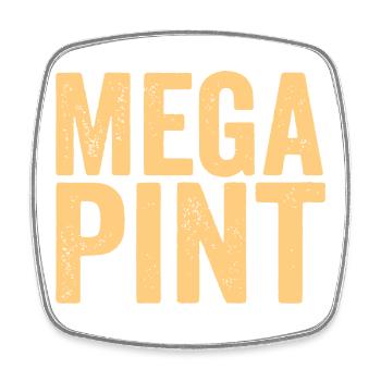Design typographique audacieux sur fond pastel - Magnet carré - blanc - Devant